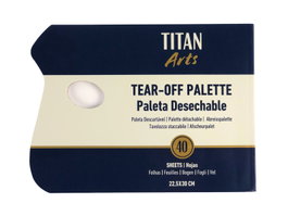 Titan Arts Paleta desechable 22x30cm (40 unidades)